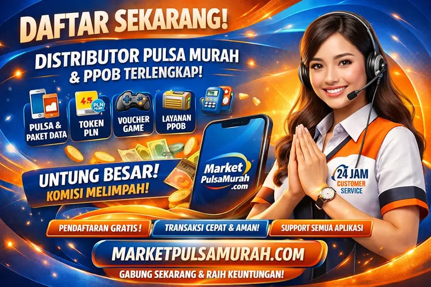 Daftar Agen Market Pulsa Gratis & Mudah