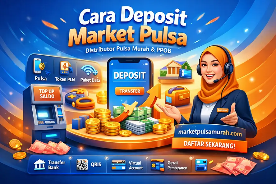 Cara Deposit Agen Market Pulsa Otomatis