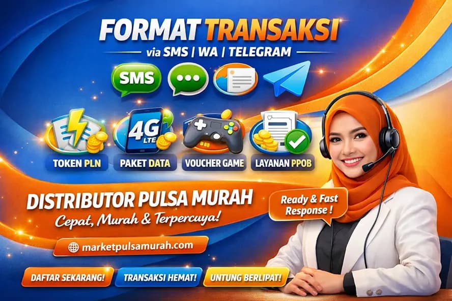 Cara Transaksi Market Pulsa 24jam