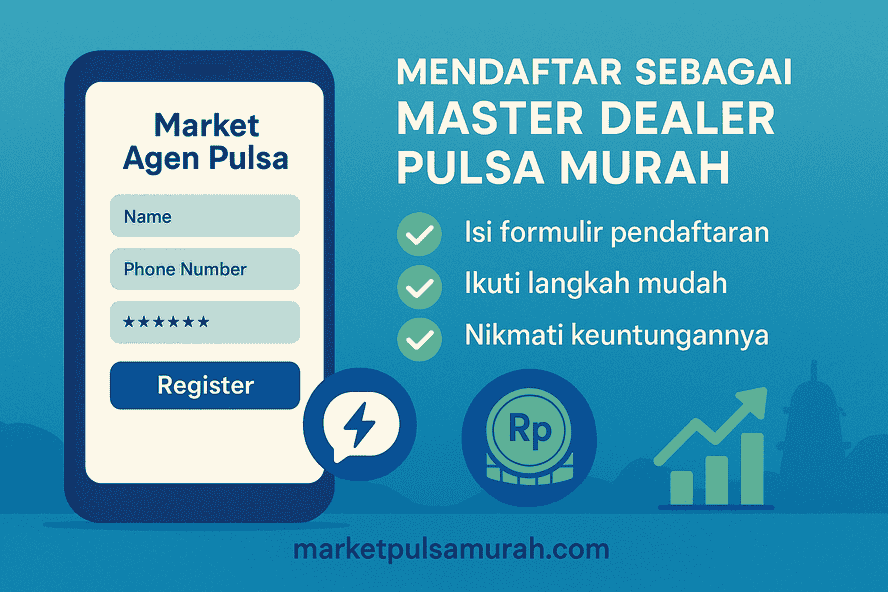 cara daftar agen pulsa